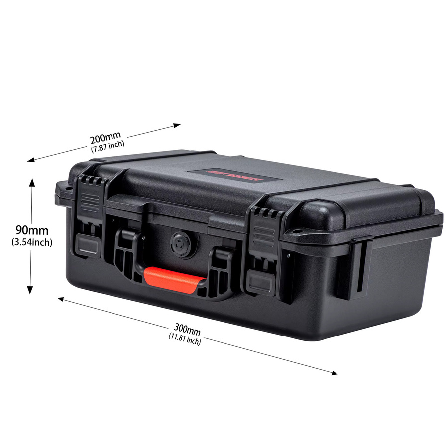 STARTRC Lito X1 Hartschalen-Wasserdichter Transportkoffer in Schwarz, kompatibel mit DJI Lito X1 Fly More Combo sowie DJI RC 2 und RC-N3, Platz für 4 Akkus und eine Ladezentrale - Bild 8