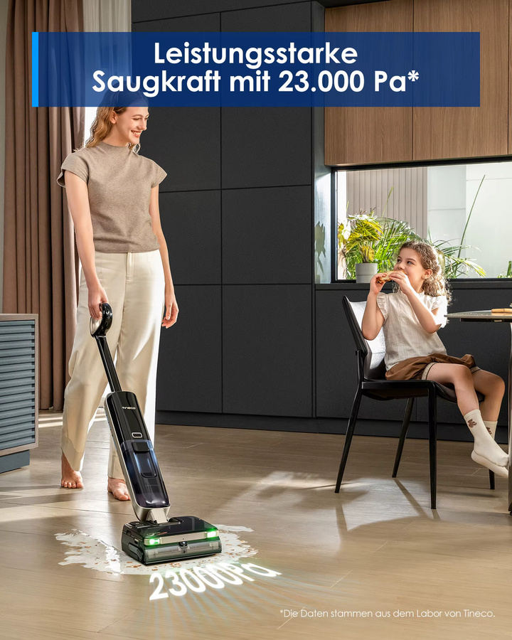 Tineco Floor ONE S9 Master Nass Trockensauger in Schwarz mit ThermoBlast-Tech und Heißwasser-Wischen sowie StreakFree-Abzieher - Bild 6