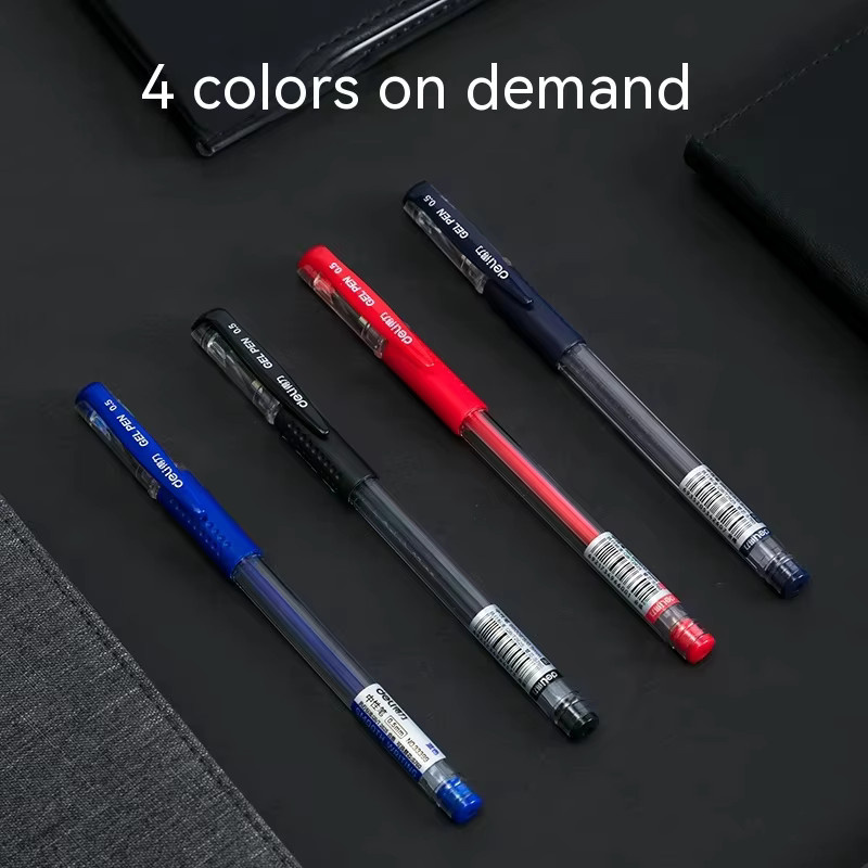 Deli Gelschreiber-Set 12er-Pack mit 0,5 mm feiner Spitze in Schwarz, Blau und Rot - Bild 6