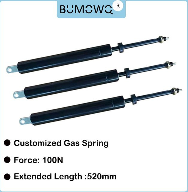 BUMOWQ Universal Gasdruckfeder Stoßdämpfer Hydraulische Lift Unterstützung in Schwarz, Länge: 520 mm, 100 N - Bild 1