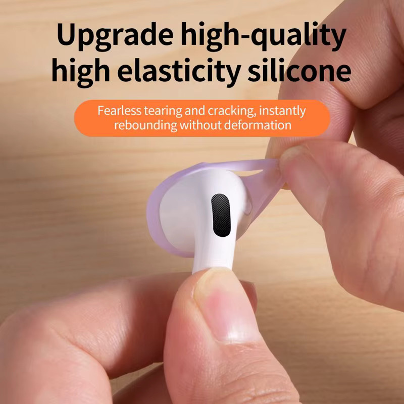 Transparente Anti-Rutsch Ohrbügel für Apple AirPods 4 ANC als Kopfhörerzubehör - Bild 3