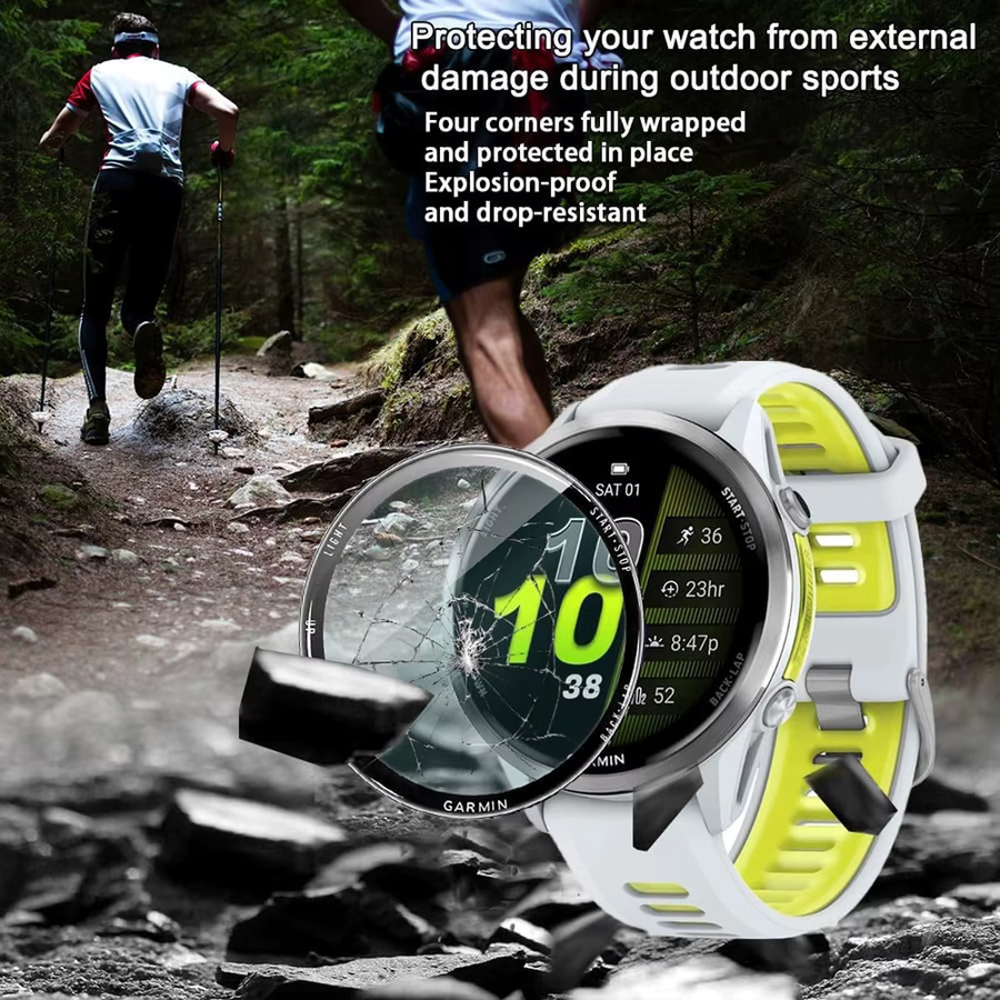 FancyWrist Displayschutzfolie für Garmin Forerunner 970 570, Silikon, Unisex - Bild 3