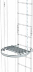 MUNK Günzburger Zwischenplattform klappbar aus Aluminium in Silber - Bild 1