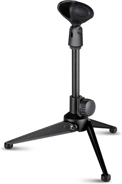 BAJEAL Mikrofonstativ verstellbar, tragbares Desktop-Stativ für den Tisch, Schwarz - Bild 1