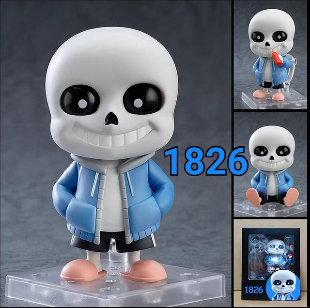 Bandai Nendoroid 1826 Undertale Sans, PVC-Figur, mit austauschbarem Gesicht - Bild 1