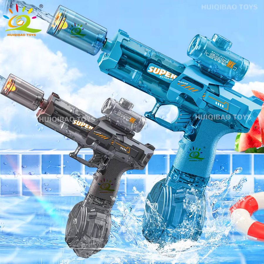 HUIQIBAO Automatische Elektrische Wasserpistole, Grau - Bild 3