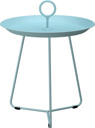 Houe Eyelet Beistelltisch aus Metall in Blau, Durchmesser: 45 cm