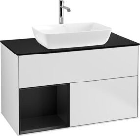 V&B Waschtischunterschrank Finion 100 in Weiß lackiert, B/T/H: 100 x 50,1 x 50,1 cm - Bild 1
