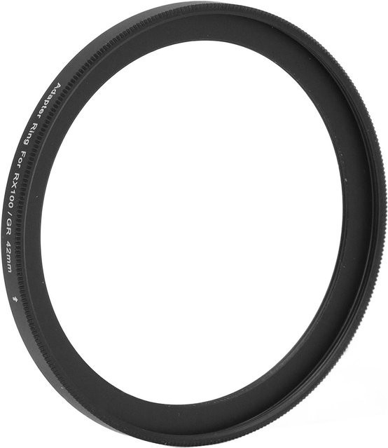 Koogeelife Filteradapterring 49mm auf 42mm aus Aluminiumlegierung für Ricoh GR2, GR3 und GR3X in Schwarz - Bild 1