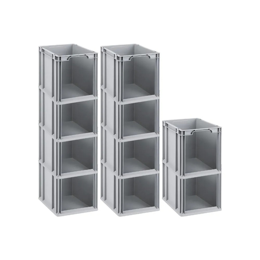 PROREGAL SparSet 10x Eurobox NextGen Store Transportbox mit offener Front, Grau, H x B x T: 32 x 30 x 40 cm, 30 Liter - Bild 2