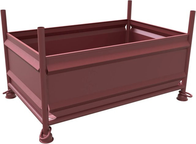 Schake Vollwandbehälter mit geschlossenem Haken in Braun, B/T/H: 143 x 87 x 50 cm - Bild 1