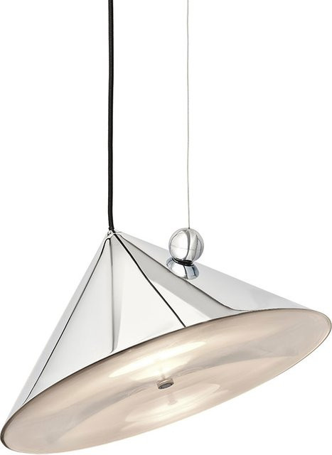 Tom Dixon Pose Large LED-Pendelleuchte in Silber aus Metall - Bild 1
