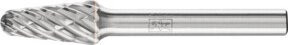 PFERD STEEL Hochleistungsfrässtift Hartmetall Rundkegel KEL in Silber, Durchmesser: 10 mm, Länge: 20 mm, Schaft-Durchmesser: 6 mm, für Stahl - Bild 2