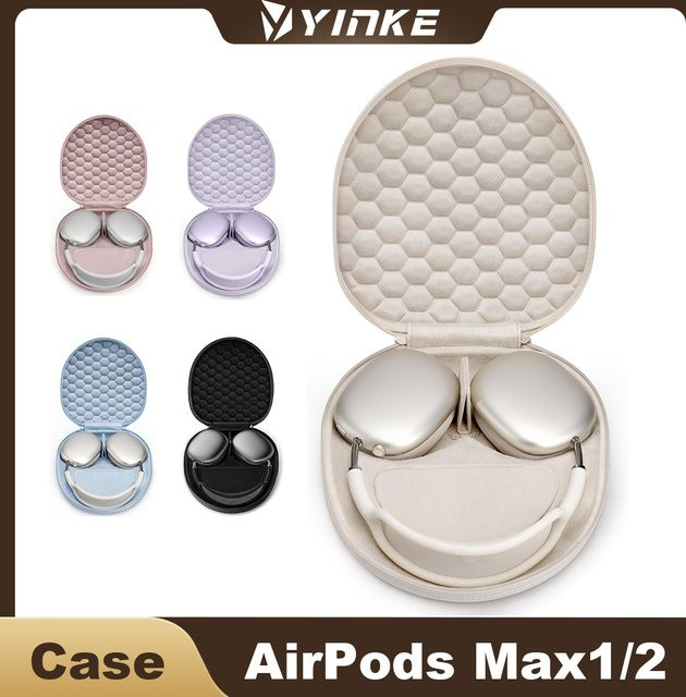 Smart Case 2.0 für Apple AirPods Max Over-Ear Kopfhörer, ultraschlanke Reise-Tragetasche mit magnetischem Deckel in Starlight - Bild 1