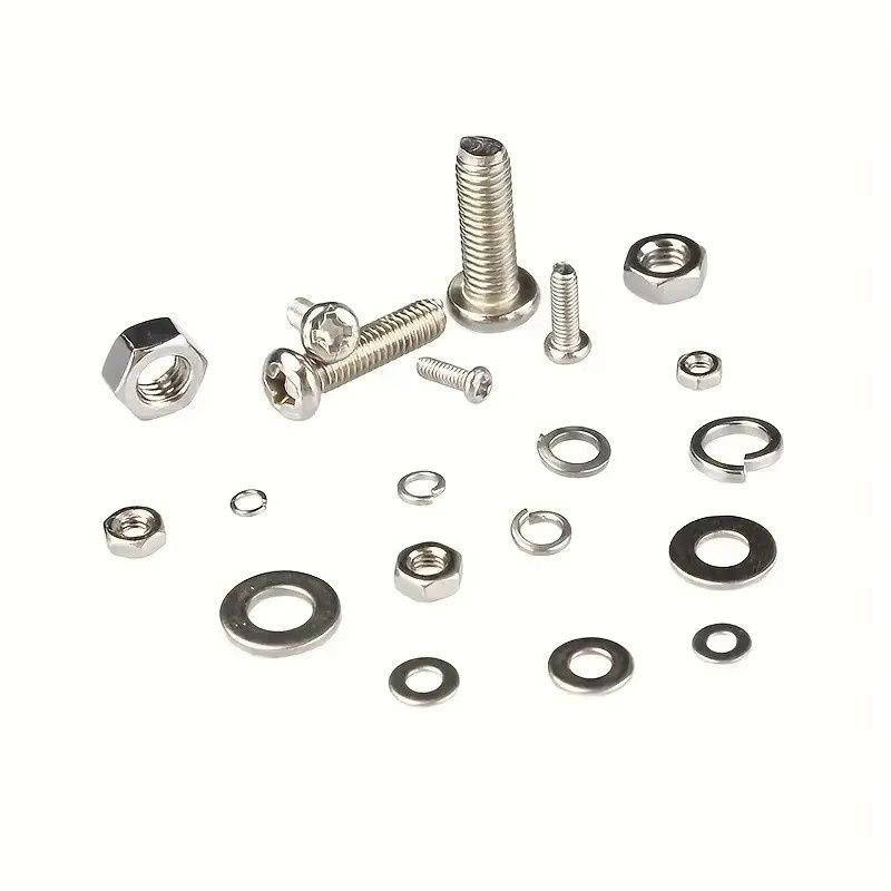 Zimir 320-teiliges Premium-Sortimentsset aus Edelstahl mit Schrauben und Muttern in Silber, Größen M2 bis M5 - Bild 2