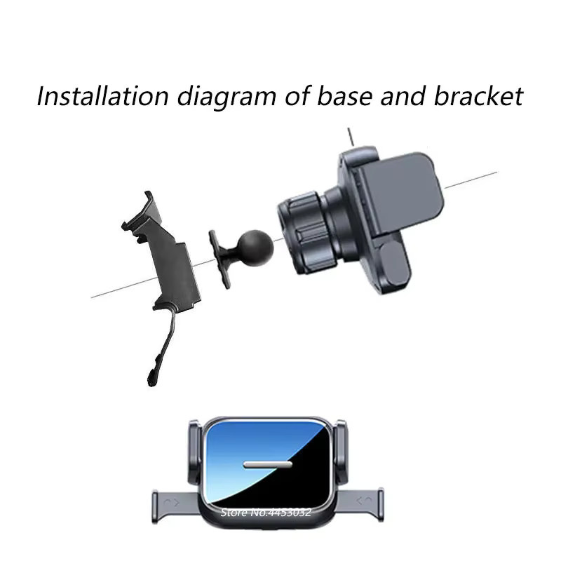 Drehbarer Smartphone-Halter für BMW 3er F30 F31 (2013-2019) für die Lüftung, Schwarz - Bild 5