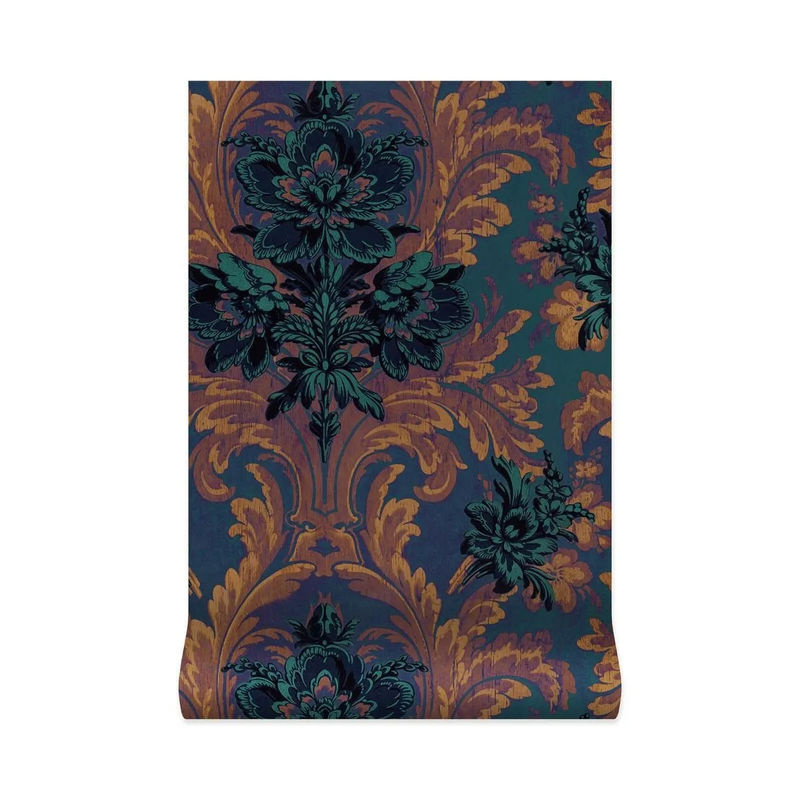House of Hackney Tapete Amarantha Ink Mural mit botanischem Floral-Design in Blau, Gelb und Türkis, B: 540 cm, H: 300 cm - Bild 2