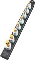 Hazet SmartRail 990-SR/8 Steckleiste mit 8 Innenvielzahn-Einsätzen (XZN), 1/2 Zoll (12,5 mm) - Bild 1