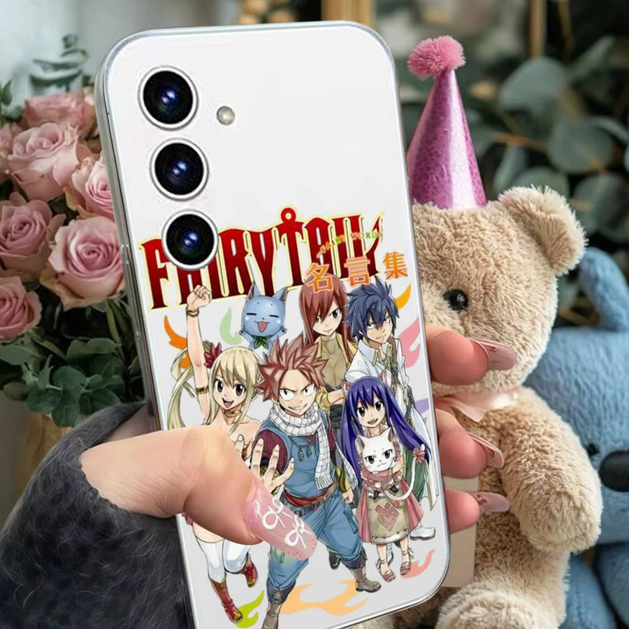 Anime Fairy Tail Handyhülle für Samsung Galaxy S21 S22 S23 S24 S25 Ultra FE Plus 5G A52S Transparent - Bild 3