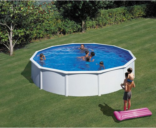 GRE Stahlwand-Pool Fidji Rund, Weiß, Durchmesser: 550 cm, Höhe: 120 cm - Bild 3