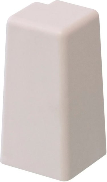 Kaindl Sockelleisten Außenecke Weiß modern aus MDF, 2 Stück, Höhe: 6,0 cm, Tiefe: 2,0 cm - Bild 1