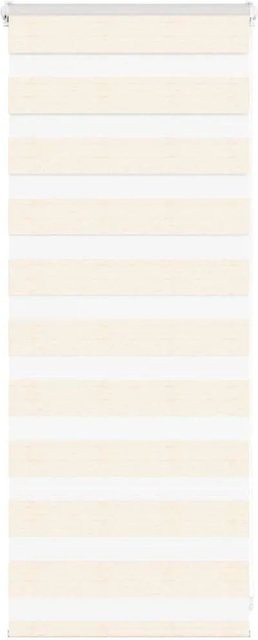 vidaXL Doppelrollo Day & Night in Marmorbeige aus Polyester, Breite: 55 cm, Höhe: 100 cm - Bild 1