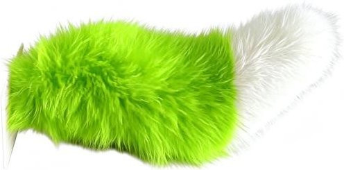 SEOBIOG Fuchsschwanz-Dekoration, elektrisch, mit Fernbedienung und Sound, grün, 1-teiliges Set - Bild 1