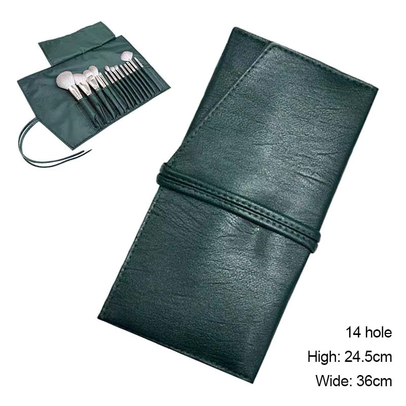 CALIYI Make-Up Pinsel Halter Tasche, grün, Unisex - Bild 2