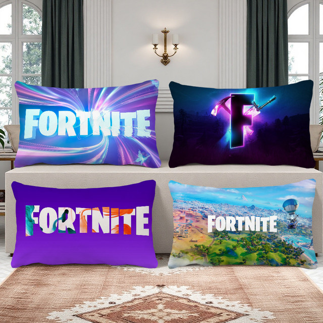 F-FORTNITE Game Logo Kissenbezug rechteckig mehrfarbig - Bild 1