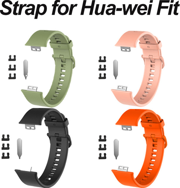 Huawei Uhrenarmband Silikon, Schwarz, Unisex - Bild 1