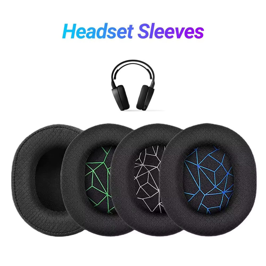 SteelSeries Ersatz-Ohrpolster aus Schaumstoff für Arctis 1 3 5 7 9 Gaming-Headsets in Schwarz und Grün - Bild 4