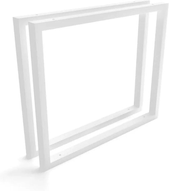 HEVVA Waschtischhalterung REUSS 2er Set Weiß matt, Tiefe: 50 cm - Bild 1