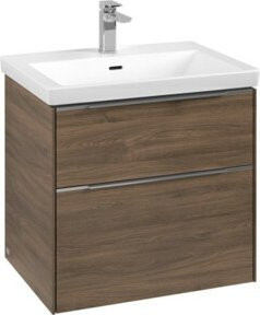 Villeroy & Boch Waschtischunterschrank Subway 3.0 in Braun Matt, B/T/H: 62,2 x 57,6 x 47,8 cm - Bild 1
