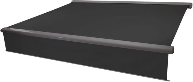 Elektrische Vollkassetten-Markise H124 mit ausfahrbarem Volant, B/T: 4 x 3 m, Polyester, Anthrazit Grau - Bild 2