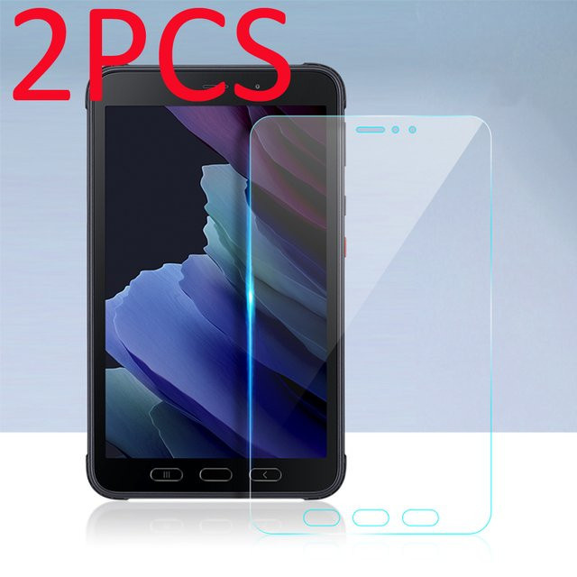 2 Stück Displayschutzfolie aus gehärtetem Glas für Samsung Galaxy Tab Active, Active 2 und Active 3 in Transparent - Bild 1