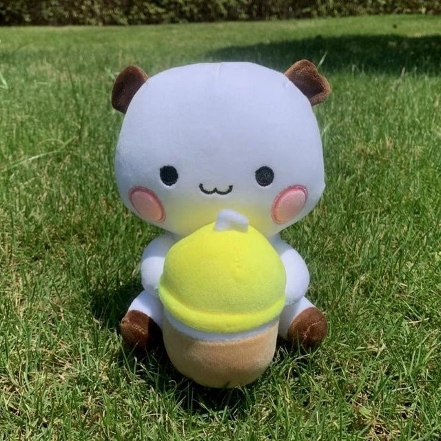 Yiran Health & Beauty Bubu Dudu Milch-Bubble-Tea Plüschtier, Panda Bär, 20cm, ab 14 Jahren - Bild 1