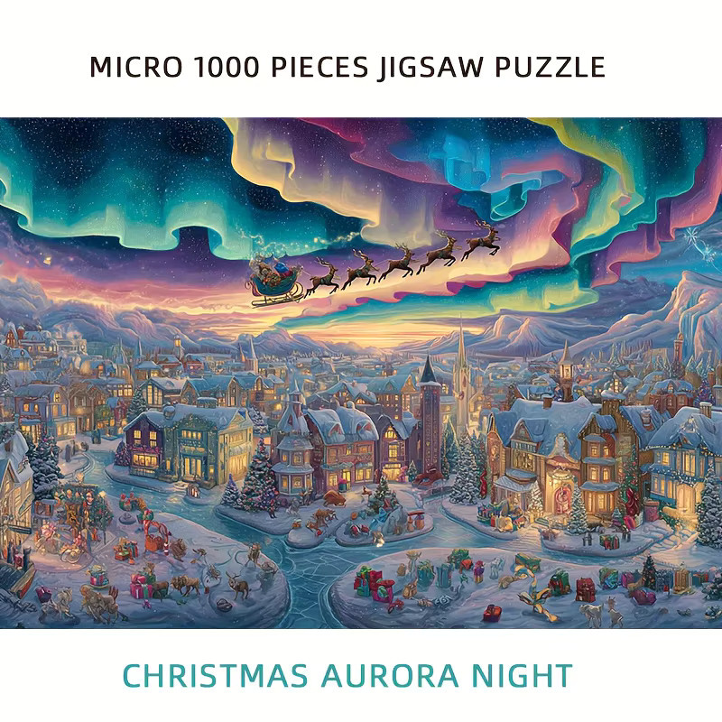 MaxRenard Weihnachts-Puzzle, Nordlichter, 1.000 Teile - Bild 4