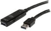 StarTech.com Aktives USB 3.0 Verlängerungskabel USB-A Stecker auf USB-A Buchse Schwarz 5 m - Bild 1