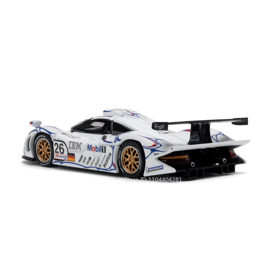 MAKEDA Porsche 911 GT1 LM 1998 Toyota Land Cruiser, Legierungsmodell, 1:64, Metall, Gummi - Bild 3