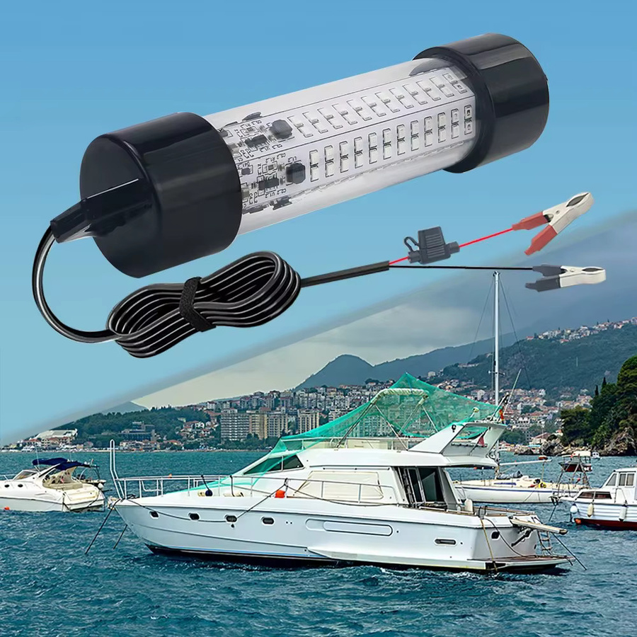 120W LED Unterwasser-Angellicht IP68 mit grünem und gelbem Licht für das Nachtangeln - Bild 2
