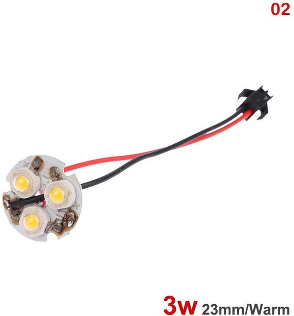 LED SMD Lichtplatine für Glühbirnen-Umwandlung, Weiß, Rund, 23/28 mm - Bild 1