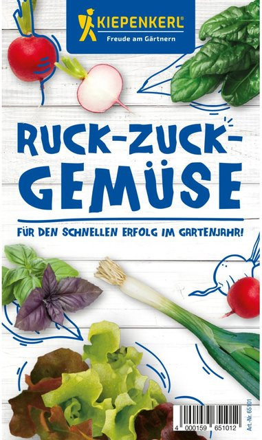Kiepenkerl Gemüsesamen-Set Ruck-Zuck-Gemüse mit Pelleted Seeds für Garten, Beet und Balkonkasten - Bild 1