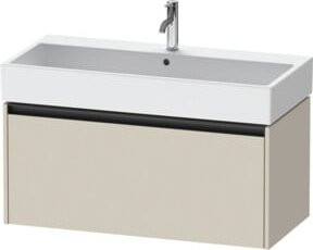 Duravit Waschtischunterschrank Ketho.2 in Tau matt mit 1 Auszug, wandhängend, B: 98,4 cm, T: 46 cm, H: 44 cm - Bild 1