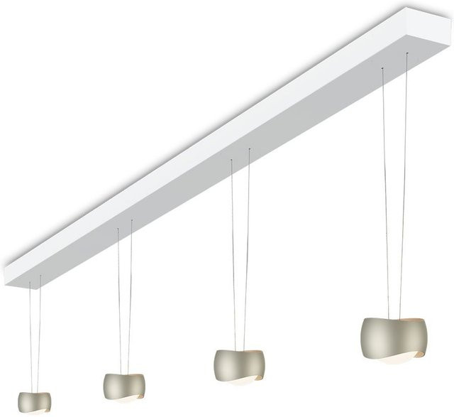 Oligo Curved Slack-Line LED-Pendelleuchte 4-flammig in Creme-Weiß matt mit Tunable White (2200K - 5000K) und Casambi-Steuerung - Bild 1