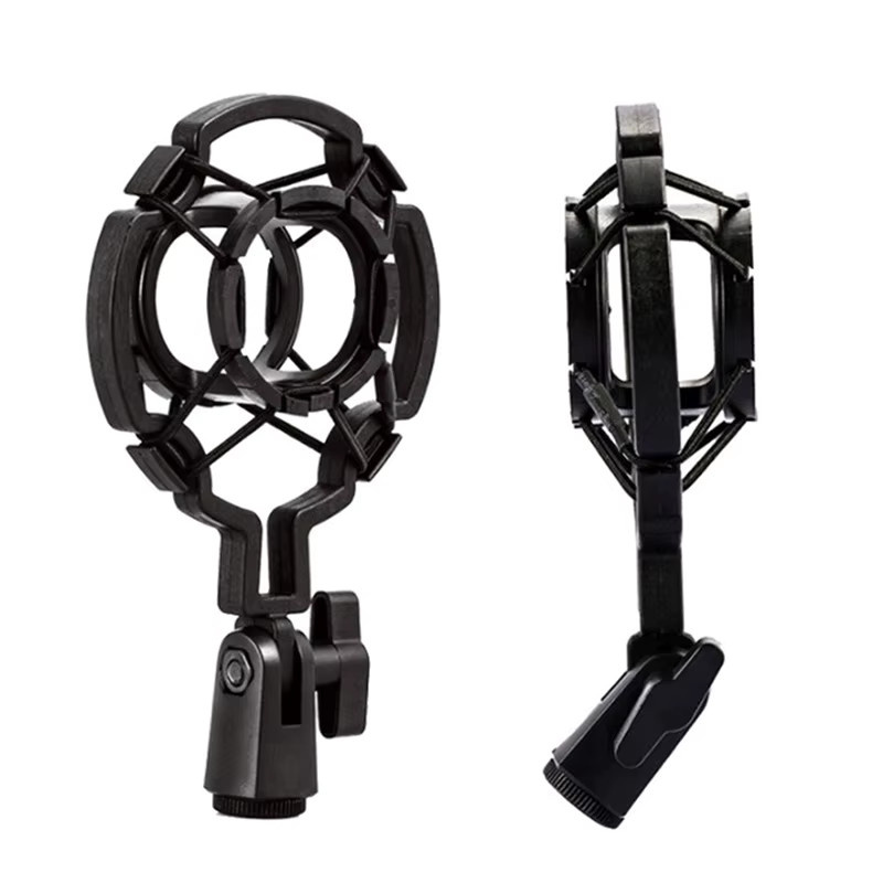 JETTING Professionelle Shock Mount Mikrofonhalterung für Kondensatormikrofone mit großer Membran in Schwarz - Bild 3