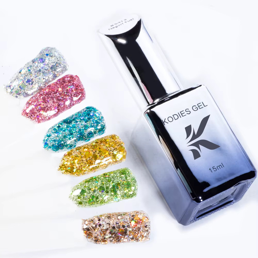 KODIES GEL Sparkle Glitter Gel Nagellack, Schimmernd - Bild 4