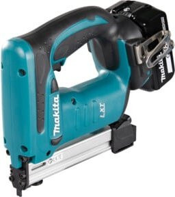 Makita Akku-Tacker DST221RTJ 18V in Blau/Schwarz für Klammernlängen 10-22mm - Bild 2