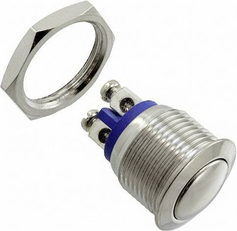 Bulgin Drucktaster MP0042/2 in Silber - Bild 1