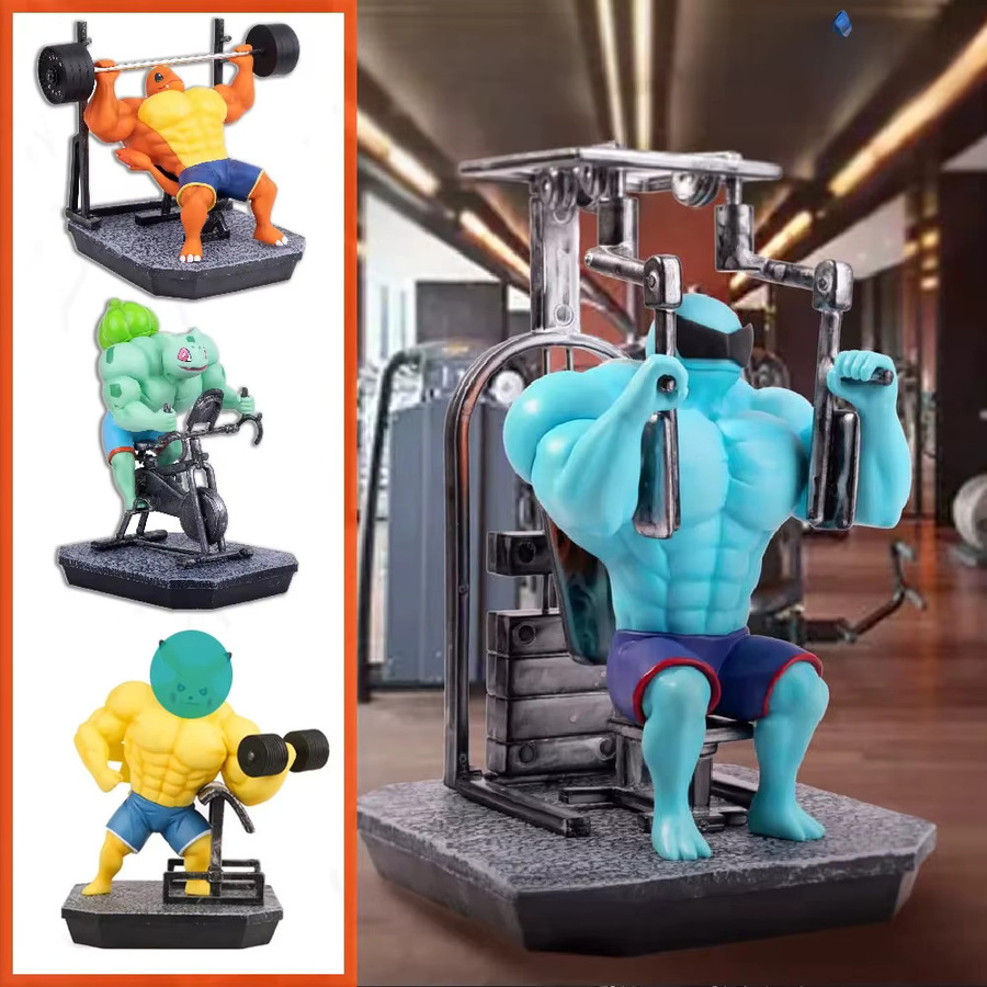 Bandai Pokémon Gym Figuren, Charmander Bulbasaur Squirtle Gengar, Action Figur - Bild 2