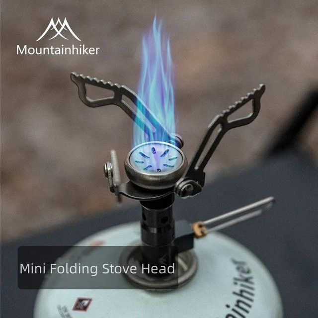 MOUNTAINHIKER Brenner Big Power Mini Gasherd Camping Kochgeschirr Silber - Bild 1